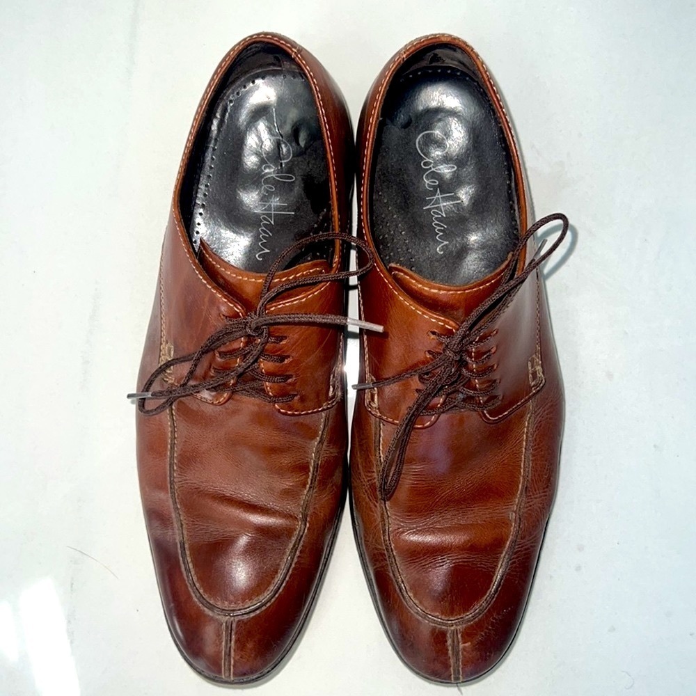 Cole Haan Neolite Heel Brown Lace Up Leather Shoes Size X Large 10-11 - Picture 2 of 7